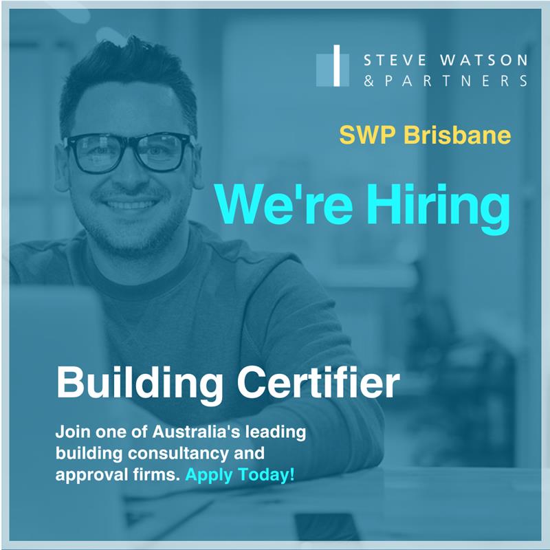 Building Certifier job opening at SWP Brisbane office